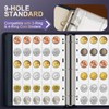 450 Pockets Coin Binder Pages (9-Hole Coin Pocket Pages) -