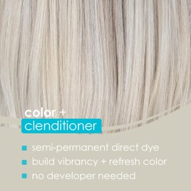 Keracolor Clenditioner PLATIUM Hair Dye - Semi Permanent Hair Color Depositing Conditioner, Cruelty-free, 12 Fl. Oz.