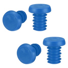 sourcing map 2 Pairs Bike Handlebar End Plugs Bar End Caps Expanding Locking Handlebar End Plugs for Most Bike MTB Road BMX Fixed Gear Bike, Blue