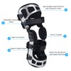 Mathgetin OA Knee Brace, Double Hinged Unlouder Knee Brace for