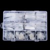 288Pcs Forma de Uñas Dual Con Pegatina de Silicona Francesa