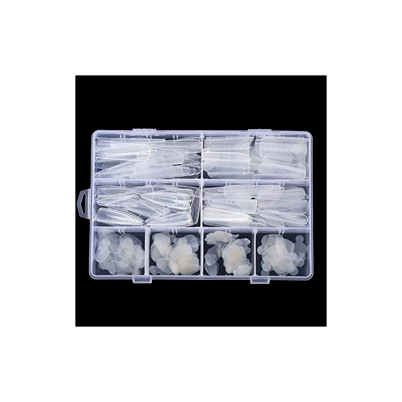 288Pcs Forma de Uñas Dual Con Pegatina de Silicona Francesa
