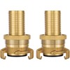 POPPSTAR Brass Suction and High Pressure Coupling, Pack of 2