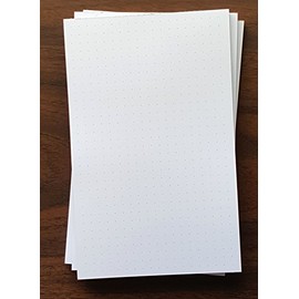 Handy Forms 3 PADS - Dot Grid Note Pad, 5" x 8", 50 Sheets, 1/4" Dot Spacing. Heavyweight, Very Nice Paper