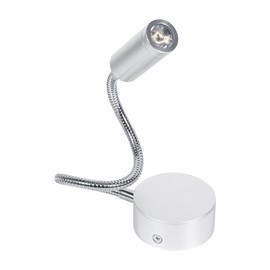 AC85-265V 3W Warm White Led Bed Lamp Reading Working With Flexible Gooseneck (3W Warm White)