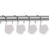 SIMPLE CLEVER HOMES 365 Rose Shower Curtain Hooks, Glow in