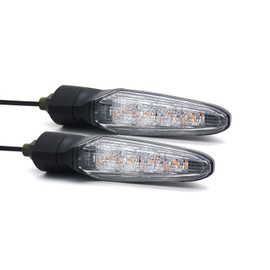 DEMYPROX Universal LED Turn Signal Light for Yamaha XSR900 MT07 MT09 MT10 MT-125 FZ-07 YFZ-R1 FZ-10 YFZ-R6 for Honda 500R 600RR 650F CRF450 Grom125 (Clear)