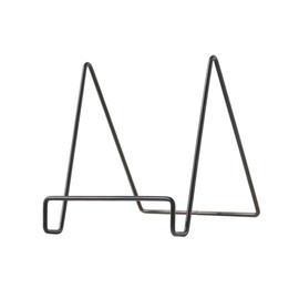 BUGUUYO Table Top Display Stand Desktop Bookcase Black Bookshelves Tabletop Bookshelf Dish Stand for Display Geometric Rack Book Holder Stand Journal Rack Journal Stand Multifunction