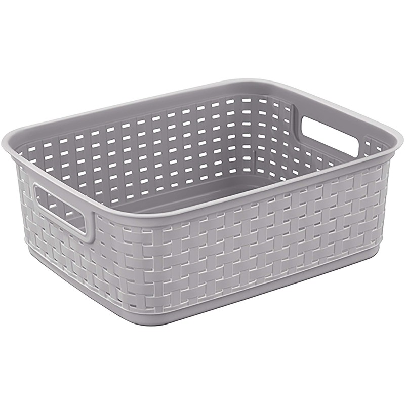 STERILITE Cement Short Weave Basket, Multi