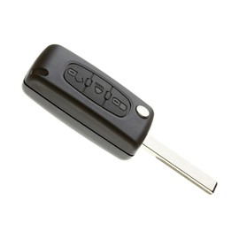 JONGO - Car Key Shell with Blade Compatible with Citroën C4 Picasso & C5 | Plip Remote Control Remote Key Commercial Vehicle 3-Button Transponder Key