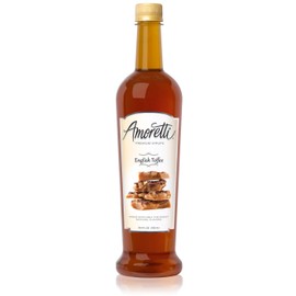 Amoretti Premium Syrup, English Toffee, 25.4 Ounce (Pack of 12)