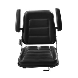 Gdrasuya10 Universal Tractor Seat, Black, Adjustable Backrest (30-180), Massage Spots, PVC Material, Compatible with Most Mechanical Seats