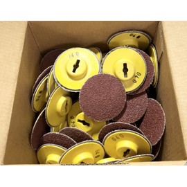 Klingspor 2" Quick Change Sanding Discs T-Lock QDC 40 Grit Aluminum Oxide 100pk