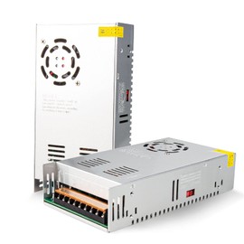 REALSUN 12V 40A Universal Switching Power Converter Adapter Transformer Regulated Supply AC to DC LED Driver 480w for CCTV, Radio, Computer Project, 215mm * 115mm *50mm