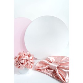 Brushworks Rejevenating Satin Hair Turban and Scrunchie Set