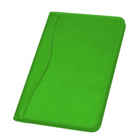 Lcjtop Padfolio/Portfolio Binder, Mini Padfolio Portfolio Binder 5 x 8 Legal Writing Pad, A5 Document Organizer Folder for Men Women, Green