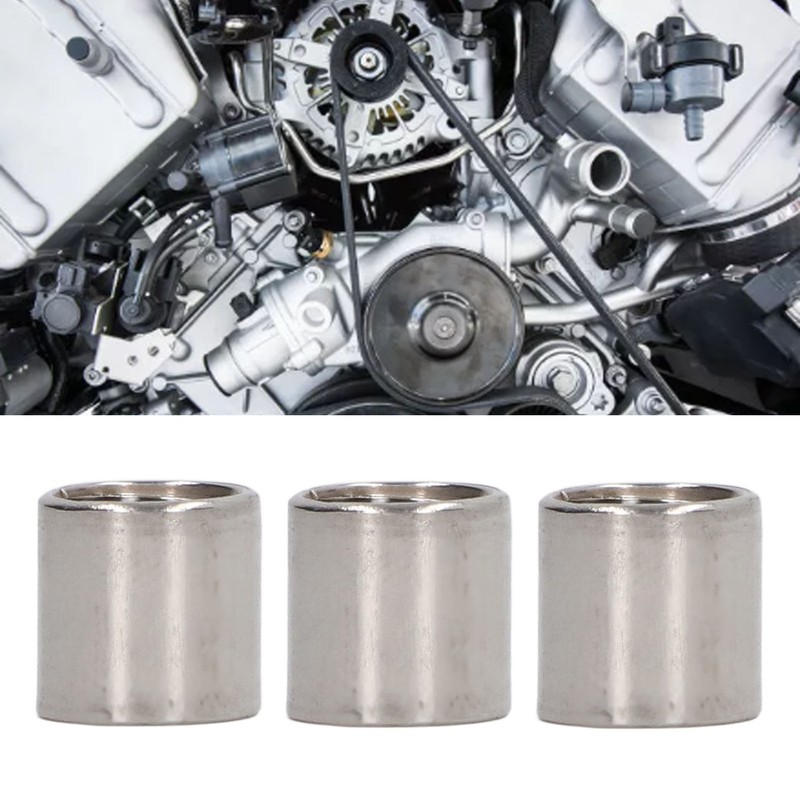 50Pcs Coupling Nut Round 304 Stainless Steel Rod Connector Nut