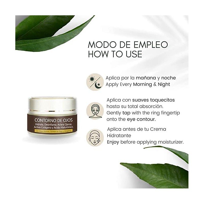 Rusens Dúo Antiedad Contorno Ojos Crema Facial Regenerante Ayuda Hidratar