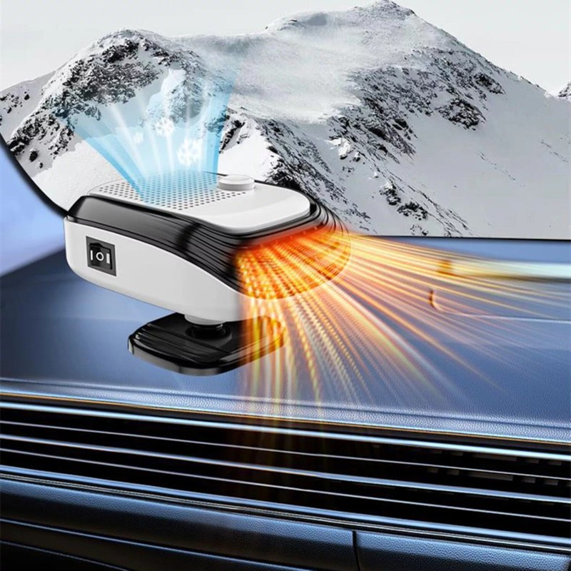 Unbranded Car Heater Defroster 12V Windshield Defogger 360° Rotation Heating