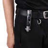 1PC Stainless Steel Switchblade Spring Pocket Oil Hair Comb Foldable