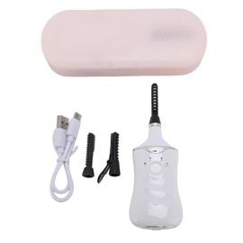 Pongnas Rizador de Pestañas Calentadas con 3 Modos de Temperatura Ajustable, 3 Rizador de Pestañas de Calefacción de la Cabeza del Cepillo de...      