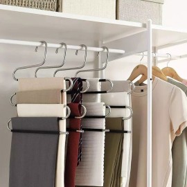 Tbw S Shape Clothes Hangers Multilayer Storage Top Cloth Rack Cloth Hanger 5 Layers