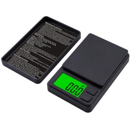 Youerte PrecisionPro Digital Pocket Scale: Advanced 0.01g High-Accuracy Miniature Scale with Backlit LCD for Easy Reading, Multi-Unit Conversion, Protective Cover, Ideal for Jewelry and Kitchen