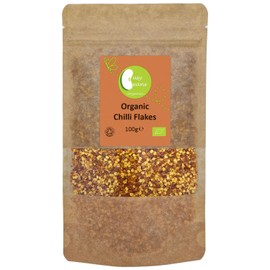 Organic Chilli Flakes - Certified Organic - by Busy Beans Organic (100g)