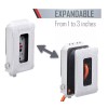TayMac White 1-Gang Weatherproof In-Use Expandable Electrical Outlet