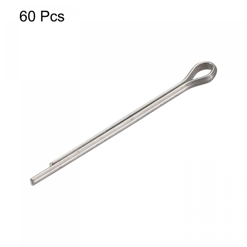 sourcing map Split Cotter Pin, 2mm x 30mm Stainless Steel