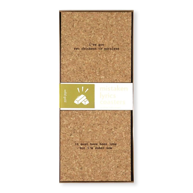 Solid Gold Mistaken Lyrics Coasters