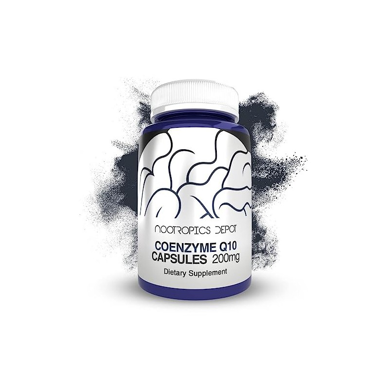 Nootropics Depot- “Cápsulas de Coenzima Q10 | 200mg | Ubiquinona
