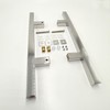 NovaNectar Square Ladder Pull Back-to-Back Handle, 304 Stainless Steel Bathroom
