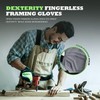 HLDD HANDLANDY Fingerless Work Gloves, Utility Work Gloves for Men