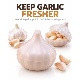 Reusable Fruit & Vegetable Storage Containers for Fridge, Onion Garlic Lemon Pepper Fresh Keeper Boxes, Kitchen Organizer