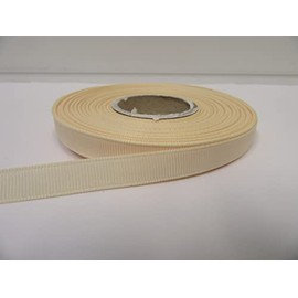 2 metres of 10mm Grosgrain Ribbed Ribbon Cream Double Sided 10 mm 1cm