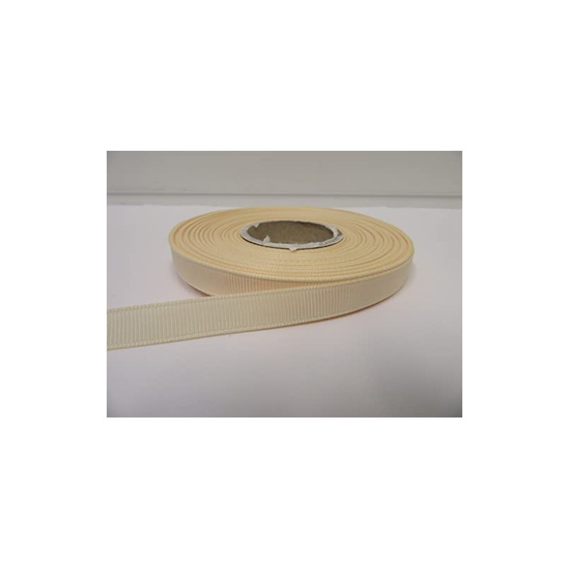 2 metres of 10mm Grosgrain Ribbed Ribbon Cream Double Sided