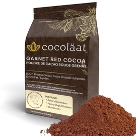 Cocoläat Garnet Red Dutch Cocoa Powder | Culinary Grade for Bakers, Pastry Chefs, & Chocolatiers | 10/12% Cocoa Butter | Resealable Pouch | 12 oz/340 g