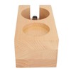 Wooden Coffee Tamper Station Stable Prevent Slip Coffee Tamper Holder