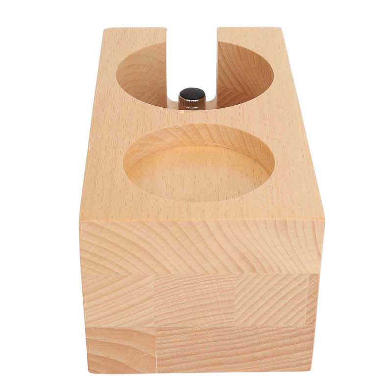 Wooden Coffee Tamper Station Stable Prevent Slip Coffee Tamper Holder