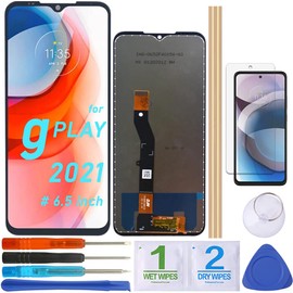 PDTEK LCD Screen Replacement Touch Display Digitizer Assembly for Motorola Moto G Play 2021 XT2093 XT2093-3 XT2093-6 XT2093-7 XT2093DL (6.5 in-Black)