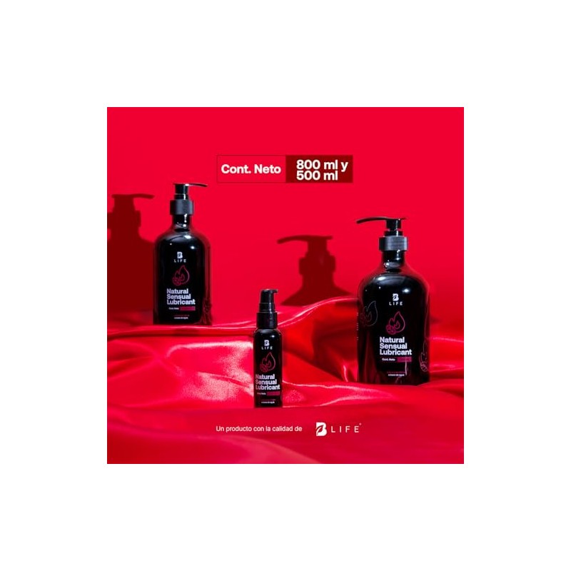 B Life Lubricante Íntimo Base Agua 800 ml + 60ml