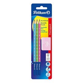 Pelikan 819572 Silverino Pencils + Pastel Eraser Set, 1 Piece, Multi-Colour