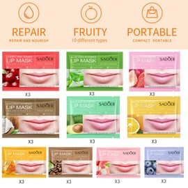 YiJiaBa 30PCS Moisturizing Lip Masks Set, Crystal Lips Care Gel Pads Mask Bulk for Moisturizing & Reducing Wrinkle, Lips Patches Let Your Lip Smoothing, Women Daily Skin care