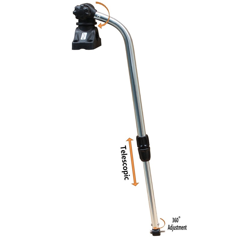 Brocraft Transducer Mounting Arm with Deck Mount/Kayak Fish Finder Transducer