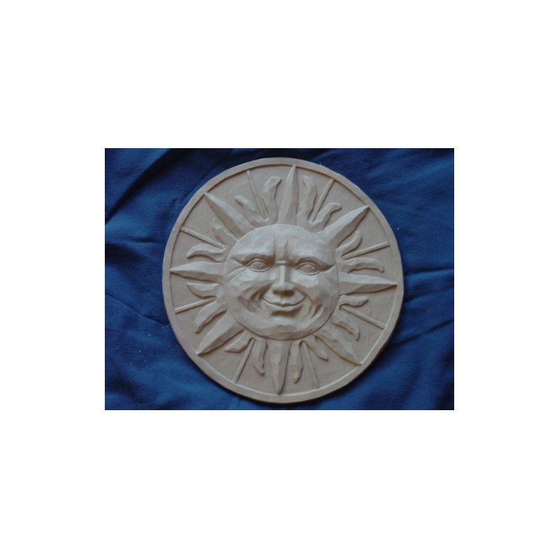 Large Round Sun Plastic Craft Mold use with Concrete or
