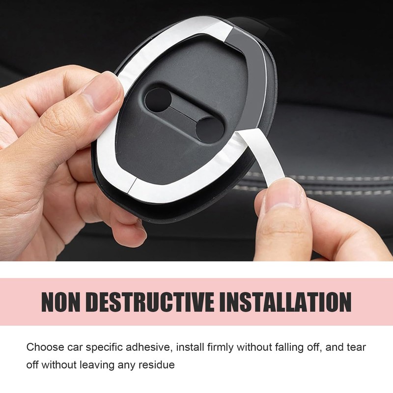 Car Door Strike Protector, Silicone Shock Absorber Pads, Car Door