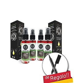 JYE 4 Frascos Locin Crecimiento de Barba, natural libre de qumicos, enriquecido con Bergamota, auxiliar en en crecimiento de barba, bigote, cabello...