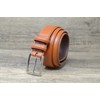 Ashford Ridge Men's 33 mm Double Bow Leather Belt, Tan