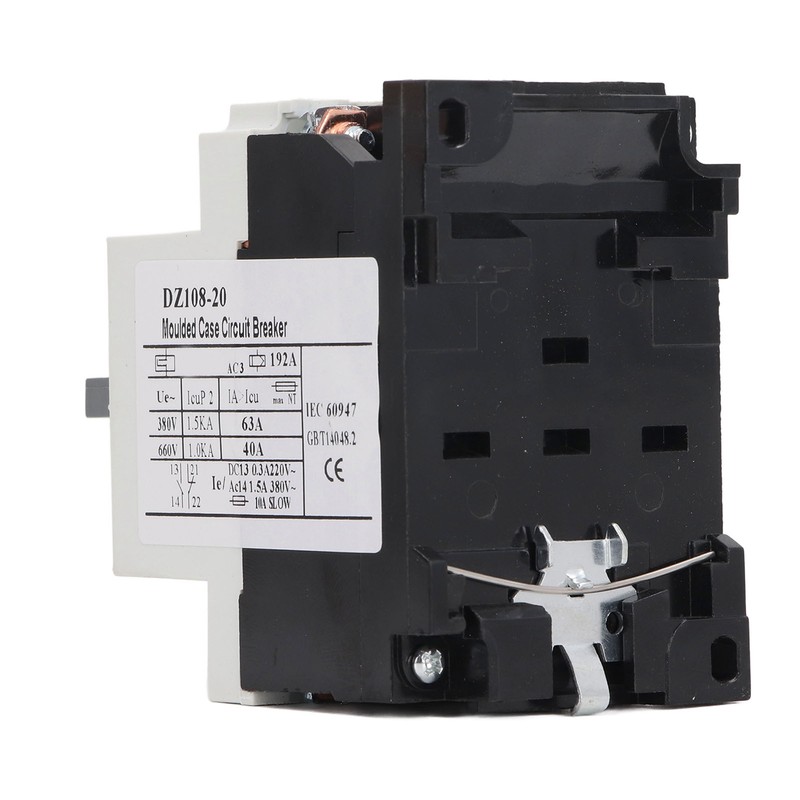 Moulded Case Circuit Breaker Rail Mount Automotive Motor Protector AC380V